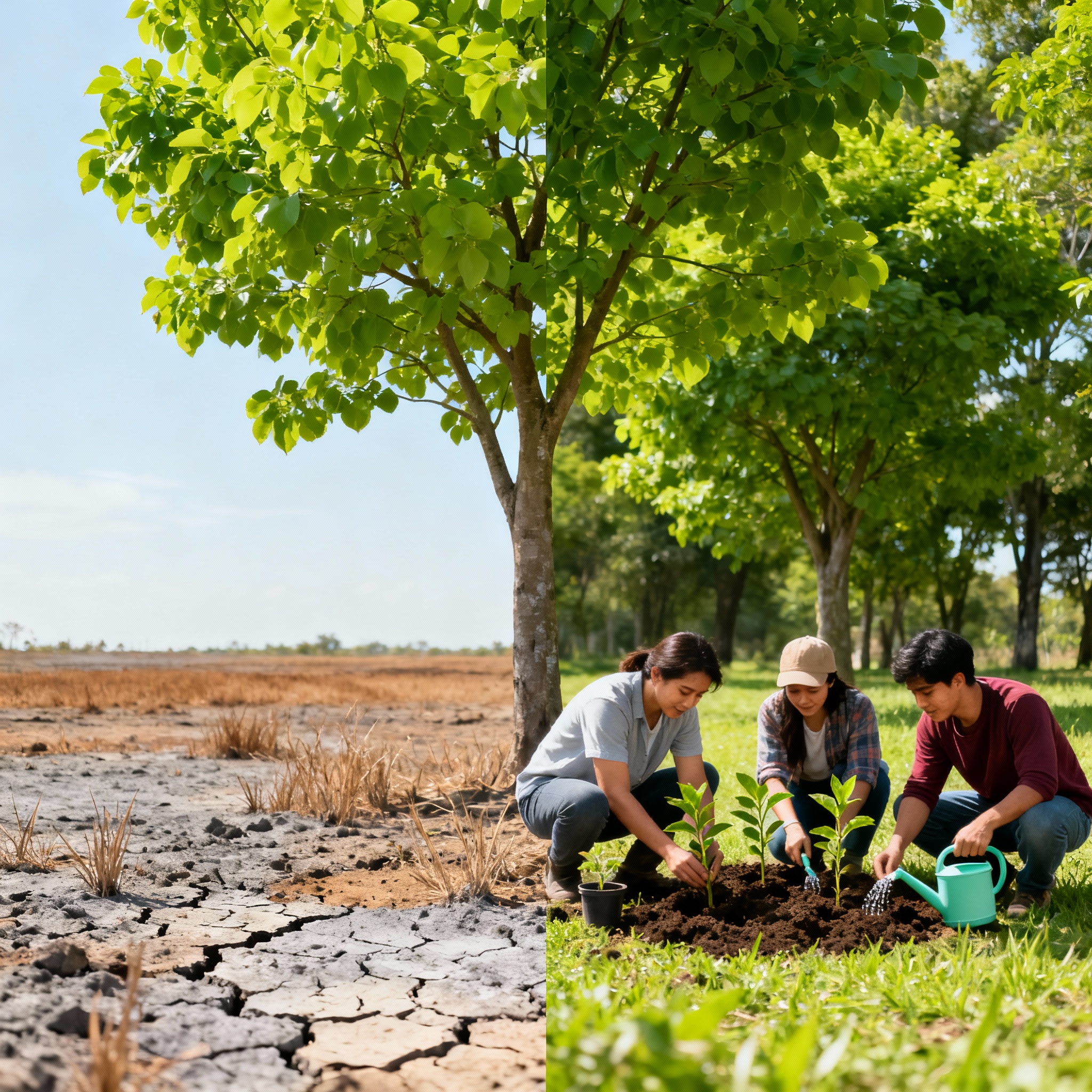 A 9-year transformation: Community-driven planting turns Vijayapura’s dry land into vibrant greenery